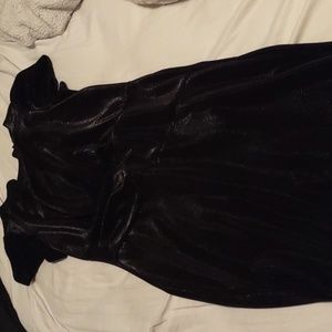 Lane Bryant black shimmer clinch waist cocktail dress size 12.